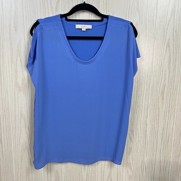 LOFT Tops - Women's LOFT Periwinkle Sleeveless Blouse
